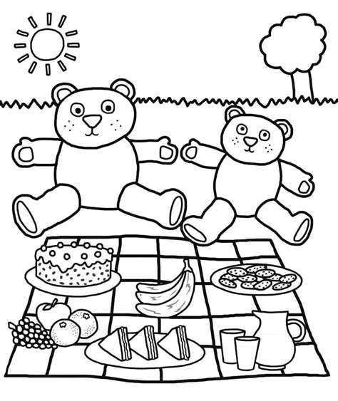 Get This teddy bear picnic coloring pages - auyr2