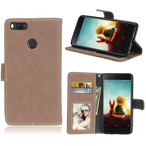 Matte Luxury Leather Case For Xiaomi Mi A1 MiA1 Retro Phone Case Flip