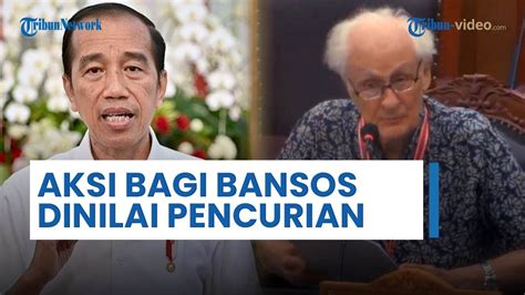 Romo Magnis Di Sidang Mk Sentil Aksi Presiden Jokowi Bagi Bagi Bansos