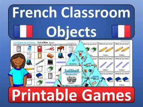 French Classroom Objects And School Vocabulary Bundle Teaching Resources