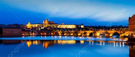 View Of Famous Tourist Attraction Destination Charles Bridge Karluv