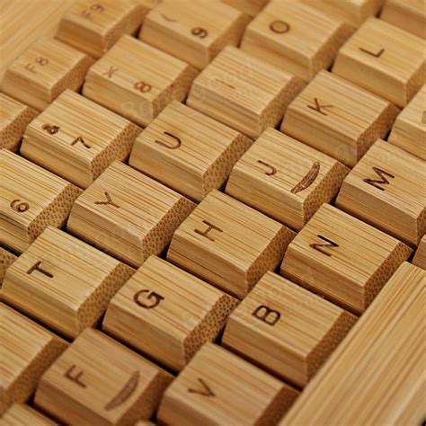 2.4GHz Handmade Bamboo Wooden Wireless Keyboard and Mouse Set - US$39. ...