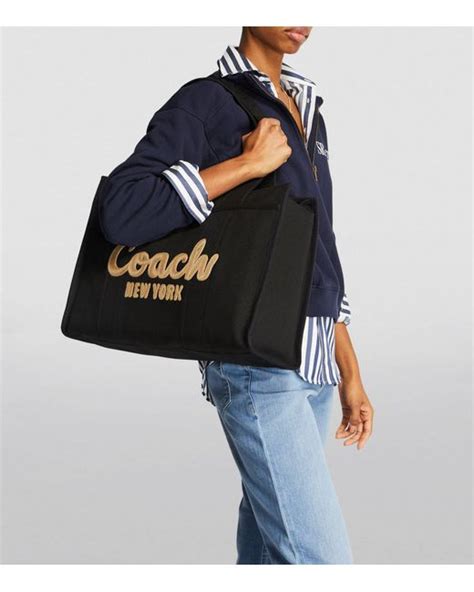 COACH Large Cargo Tote Bag in Black | Lyst