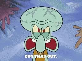 Angry Squidward GIF - Angry Squidward Cut That Out - Discover & Share GIFs