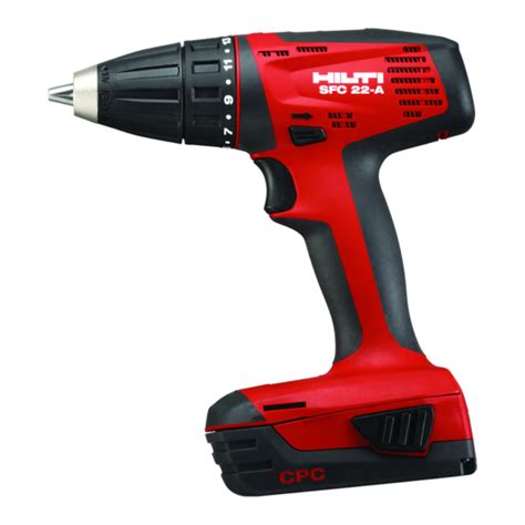 HILTI SFC 22-A ORIGINAL OPERATING INSTRUCTIONS Pdf Download | ManualsLib