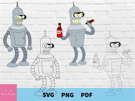 Futurama Svg Futurama Svg Bundle Bender Svg Fry Svg Planet Etsy