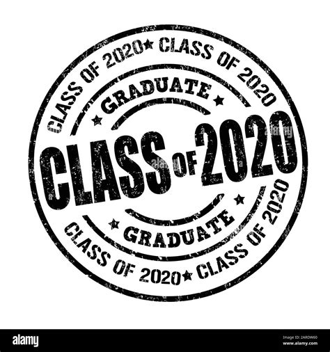 Class Of 2020 Grunge Rubber Stamp On White Vector Illustration Stock Vector Image And Art Alamy