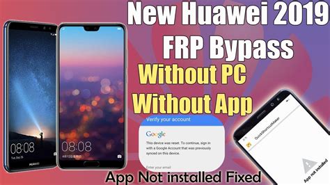 Huawei Mate Lite Rne L Frp Reset Done App Not Installed Fix Youtube