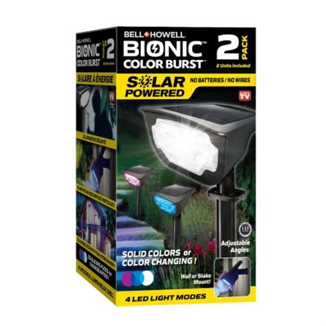 Bell Howell Bionic ColorBurst Solar Path Light 2 Pack 8208 1 Kroger