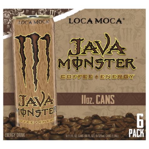 Java Monster Energy Drink Loca Moca Coffee Energy 6 Pack