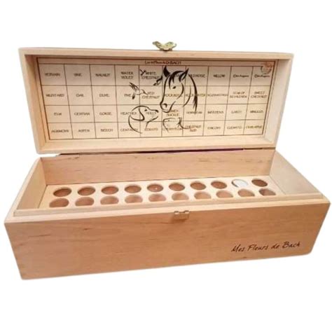 Ranger Ses Fleurs De Bach Original Dans Un Coffret En Bois Pour ANIMAUX