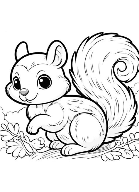 Squirrels 20 Printable Pages