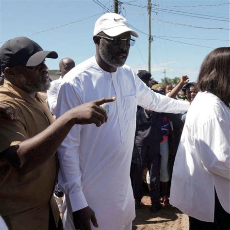 Foot George Weah Pr Sident Sur Un Fil Au Liberia