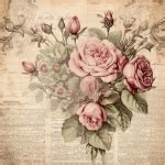 Vintage Grunge Floral Paper Free Stock Photo Public Domain Pictures