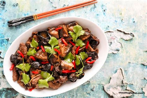 gf sf_Braised Beef with Shiitake Mushrooms & Black Fungus | Healthy gf Asian