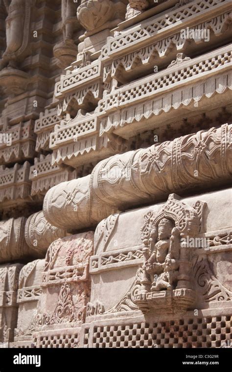 Architectural Details Of A Temple Swaminarayan Akshardham Temple