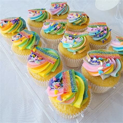 Rainbow Cupcakes