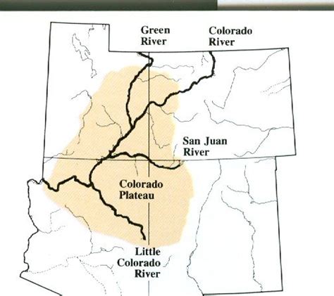 Rivers Criss Crossing The Colorado Plateau