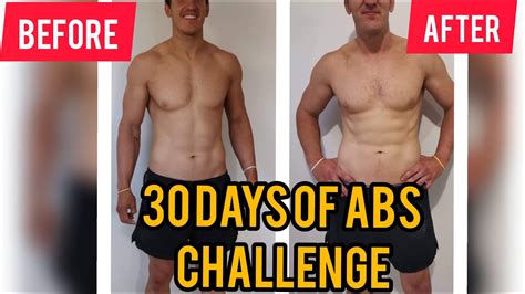 30 Day Abs Challenge Before And After