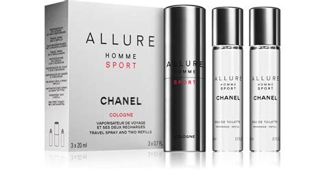 Chanel Allure Homme Sport Cologne Agua De Colonia 1x Recargable 2x