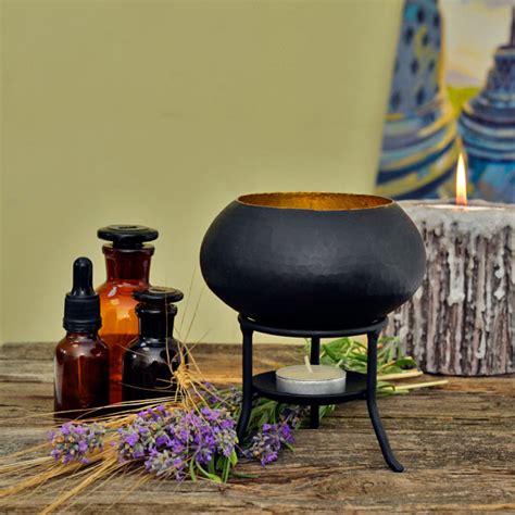 Кованая аромалампа ручной работы для эфирных масел