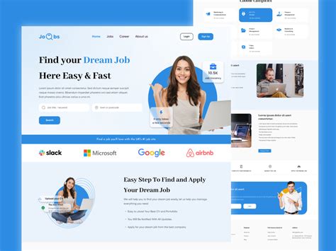 Job Seeking Website Design by Muhammad Zeeshan on Dribbble