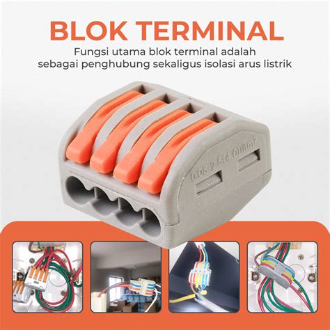 Guillermo Terminal Block Konektor Sambungan Kabel Listrik Pcs Pct