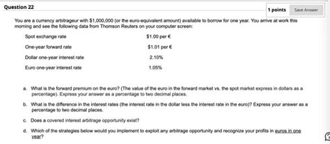 Solved Question Points Save Answer You Are A Currency Chegg