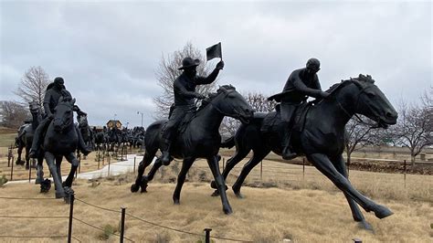 OKC VeloCity | Final piece installed at Oklahoma Land Run Monument