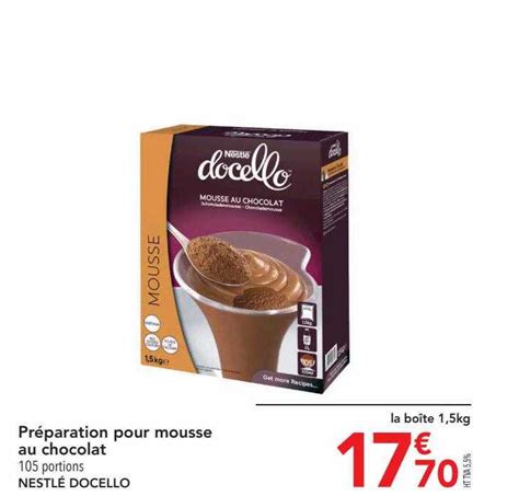 Promo Pr Paration Pour Mousse Au Chocolat Nestl Docello Chez Metro