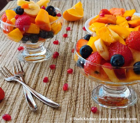 Indian Fruit Salad Recipe Tropical Fruit Salad With Honey Lime Dressing