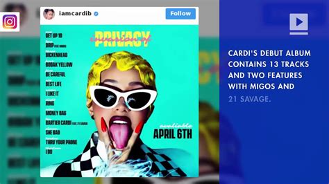 Cardi B Shares Tracklist For Invasion Of Privacy Album Video