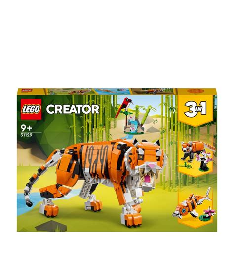 Lego Creator 3 In 1 Majestic Tiger Building Set 31129 Harrods Uk