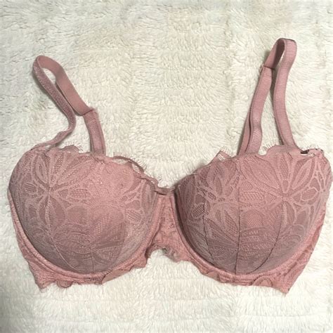 Victorias Secret Balconette Nude Lace Bra Gem