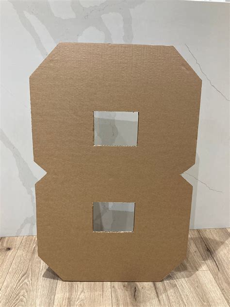 Giant Cardboard Numbers 75cm DIY Party Decoration Large Etsy UK