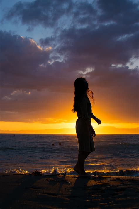 Free Images Girl Sky People In Nature Horizon Sunset Sea