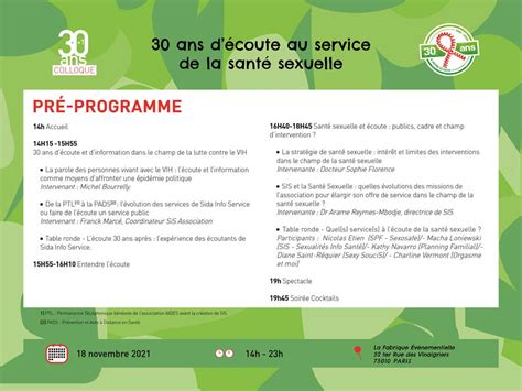 Colloque 30 Ans Sida Info Service 18 Novembre 2021 Paris Corevih