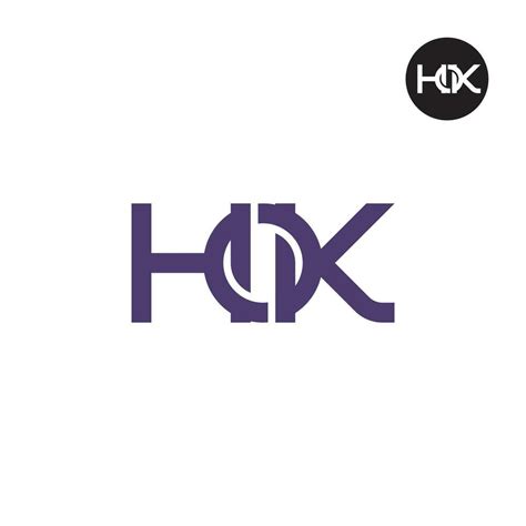 Letter Hok Monogram Logo Design Vector Art At Vecteezy