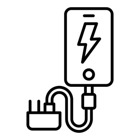 Premium Vector Smartphone Charger Icon Style