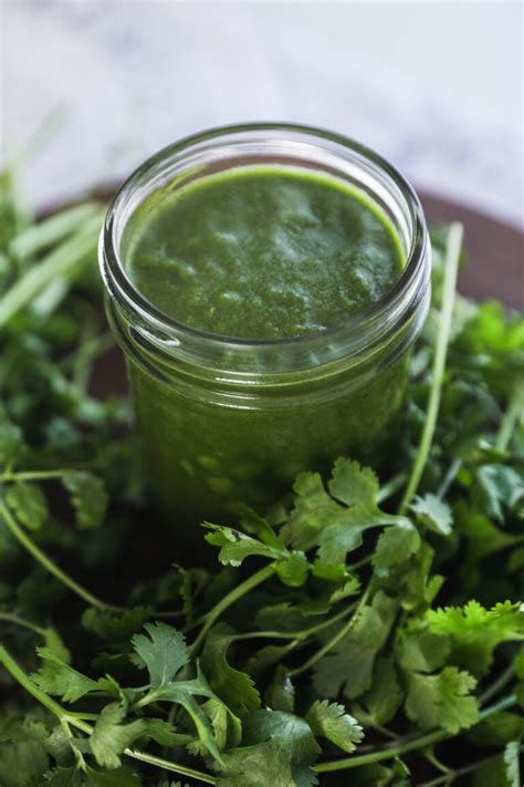 Indian Green Chutney For Kebabs Tikka Chaats