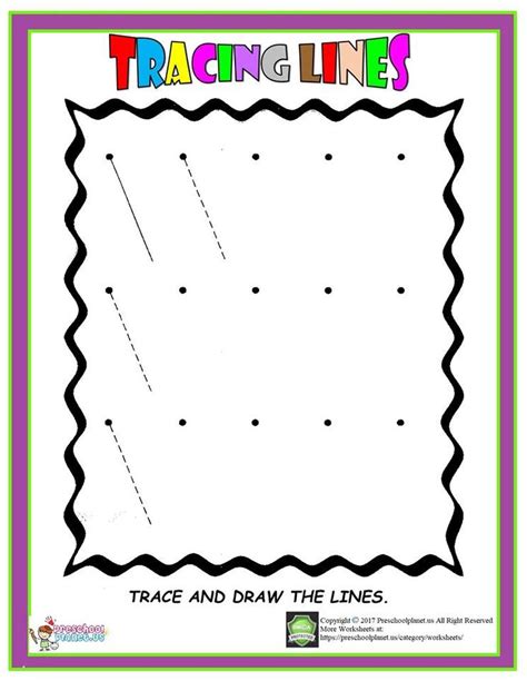 Trace And Draw The Lines In This Worksheet