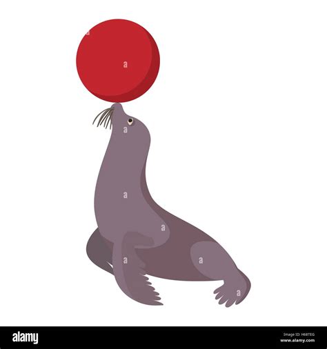 Circus sea lion cartoon Stock Vector Image & Art - Alamy