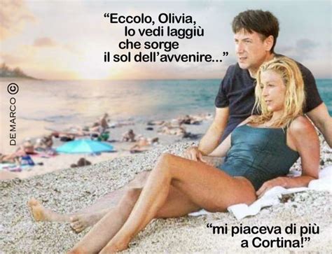 Olivia Paladino E Giuseppe Conte A Cortina Meme By Demarco Dago