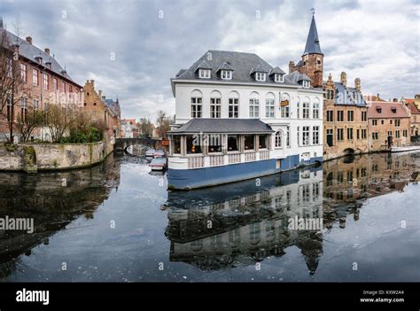 Canal And Medieval Houses In The Unesco World Heritage Old Town Of