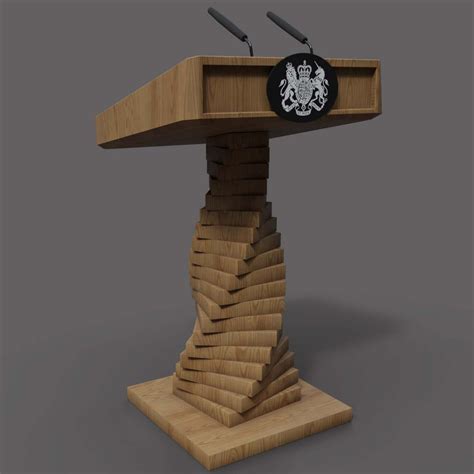 3d Prime Ministers Lecterns Pbr Model Turbosquid 2203850