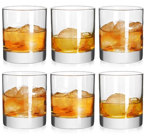 Rock Style Old Fashioned Whiskey Glasses 11 Ounce Short Glasses For Camping Party Set Of 6 Buy