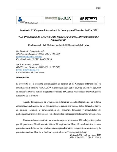 PDF La Producción de Conocimiento Interdisciplinario