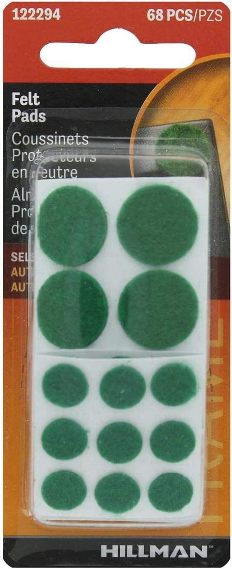 Hillman Protective Felt Pad Adhesive 68pc