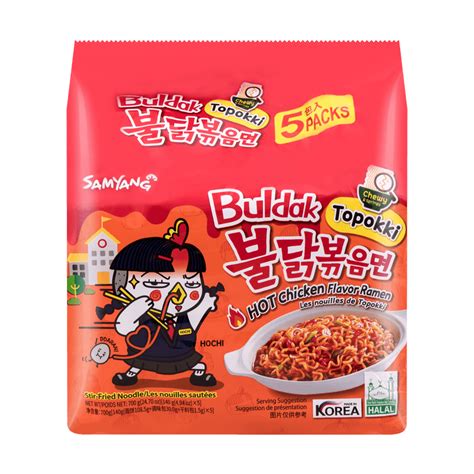 Samyang Buldak Topokki Stir Fried Noodle Hot Spicy Chicken Flavor Ramen