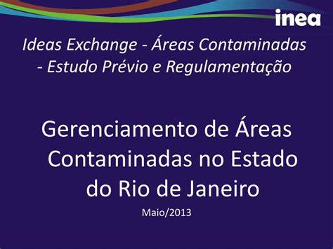 Pdf Gerenciamento De Reas Contaminadas No Estado Do Rio De E Ou